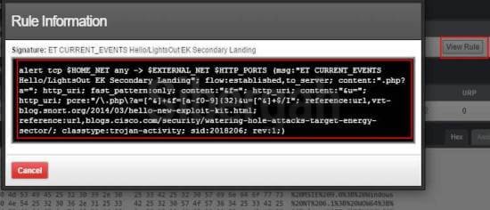 snorby-rule-information